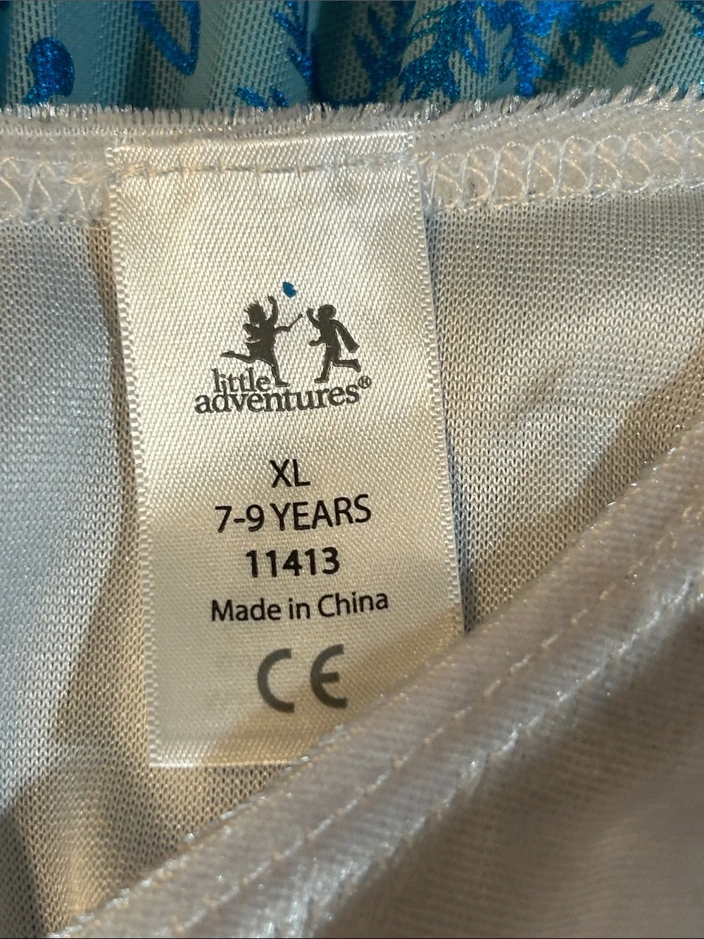 Little Adventures Ice Princess Dress Up Costume Size XL 7-9 Year